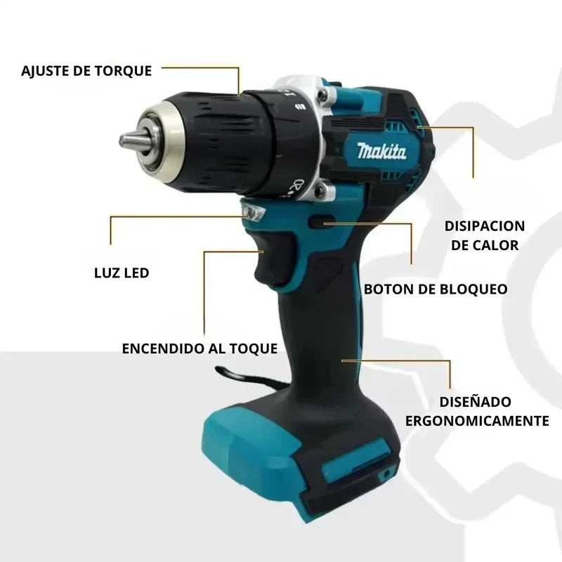 Taladro Profesional 3 en 1 48V - Taladro, atornillador y percutor